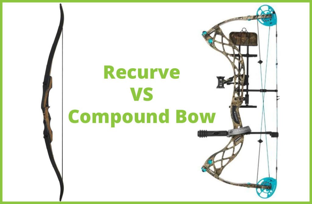 Recurve and compound bow for hunting