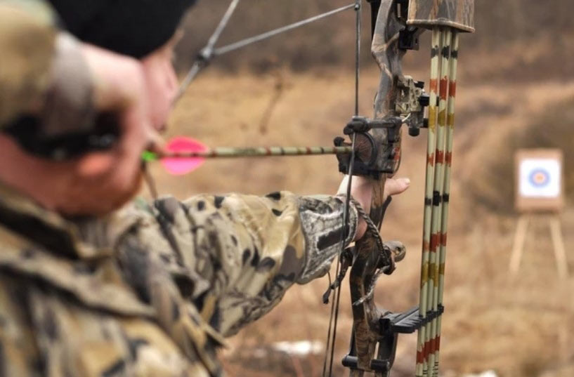 Aiming-a-compound-bow best tips
